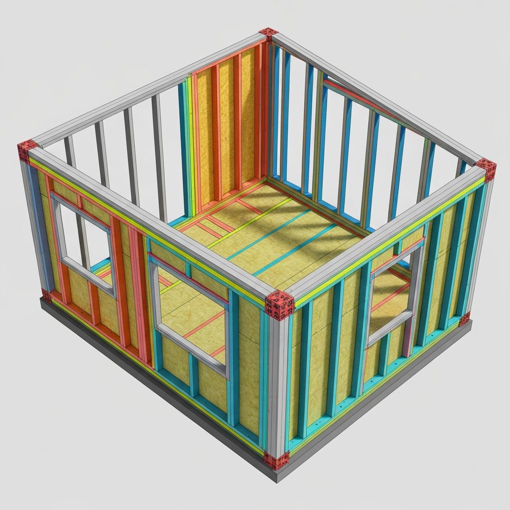 Конструкция стены модульного дома